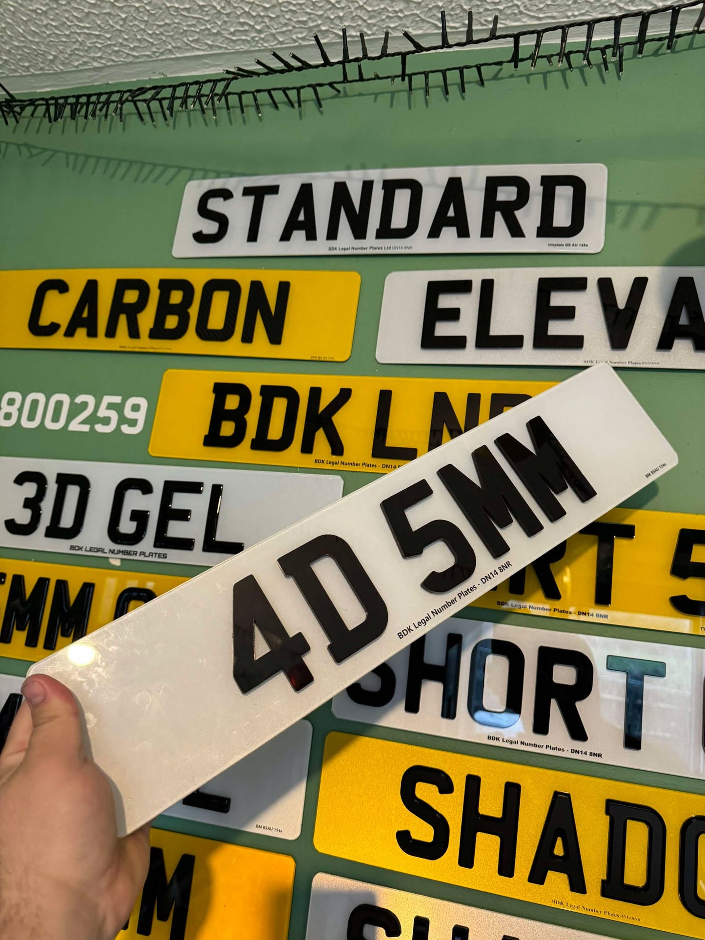 4d 5mm demo number plate