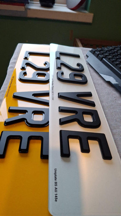 4D Shadow Number Plates