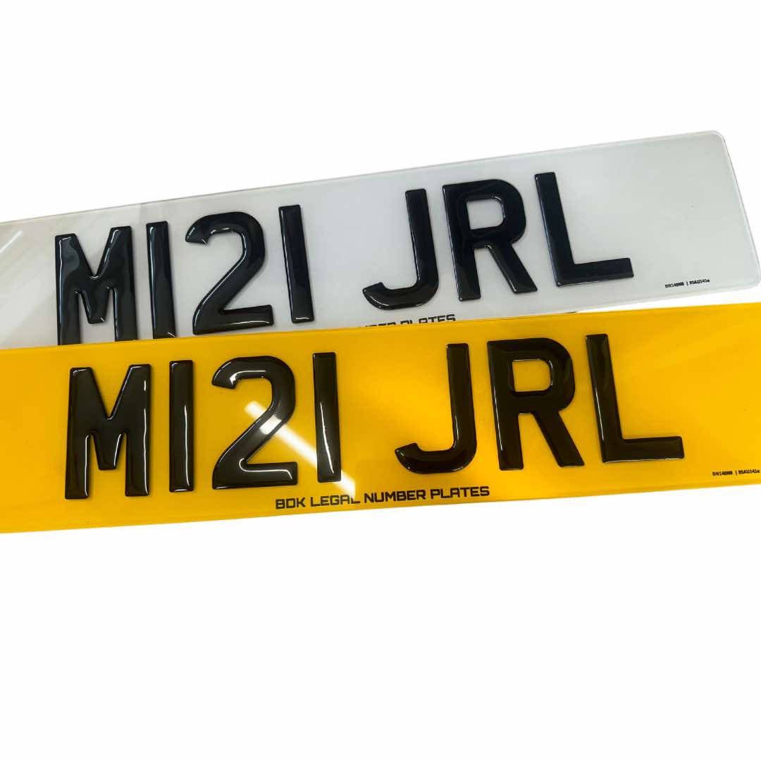3d gel number plates - Example